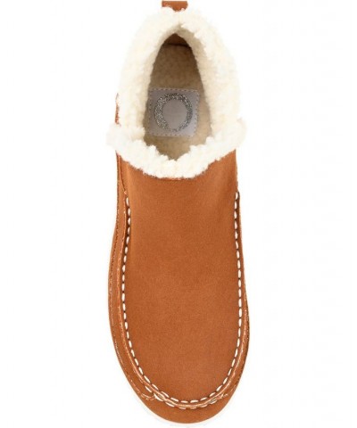 Women's Capreece Slipper Booties Brown $53.90 Shoes