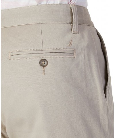 Men's Classic-Fit Stretch Solid Flat-Front Chino Deck Pants Tan/Beige $33.14 Pants