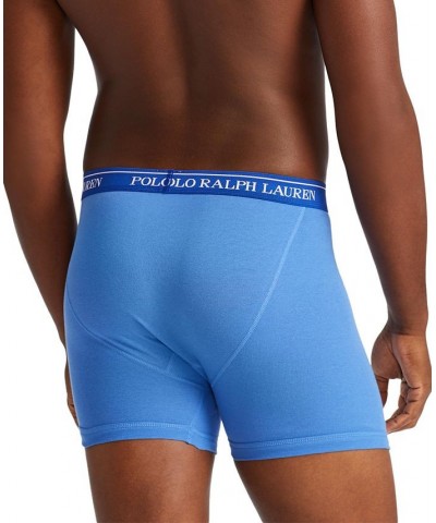 Men's 3-Pk. Classic Cotton Boxer Briefs Aerial Blue / Rugby Royal / Cruise Navy $33.00 Underwear