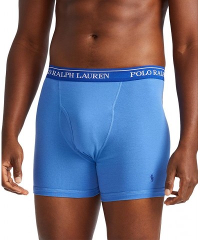 Men's 3-Pk. Classic Cotton Boxer Briefs Aerial Blue / Rugby Royal / Cruise Navy $33.00 Underwear