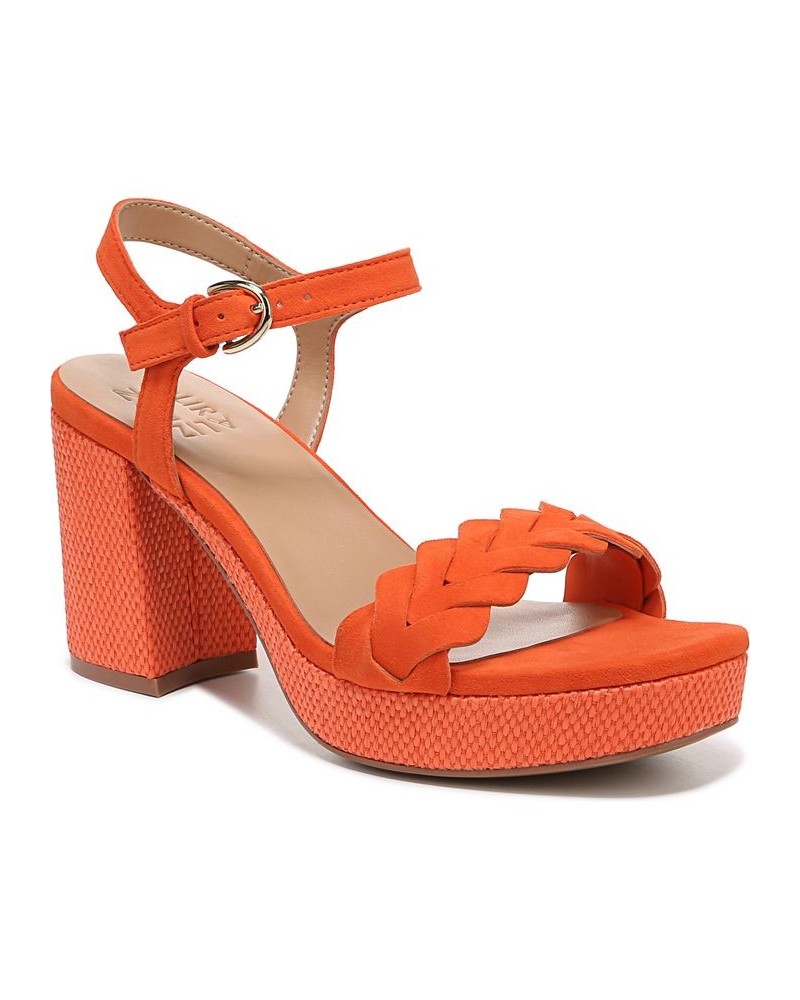 Pandora Platform Sandals Orange $70.50 Shoes