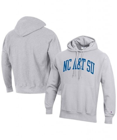 Men's Gray North Carolina A&T Aggies Tall Arch Pullover Hoodie $52.24 Sweatshirt