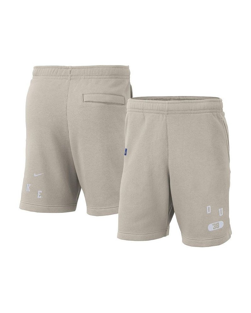 Men's Cream Duke Blue Devils Fleece Shorts $29.90 Shorts