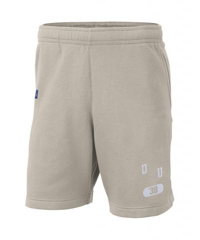 Men's Cream Duke Blue Devils Fleece Shorts $29.90 Shorts