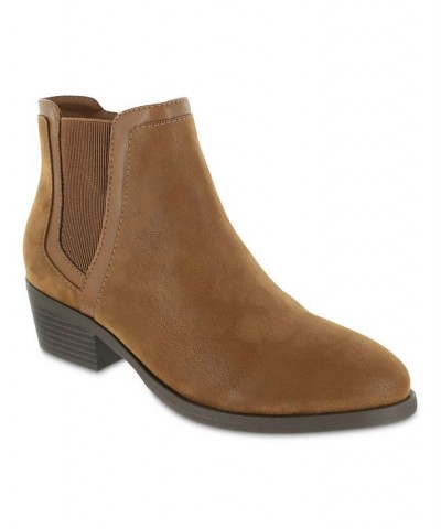 AMORE Women's Talya Boots Cognac $27.49 Shoes