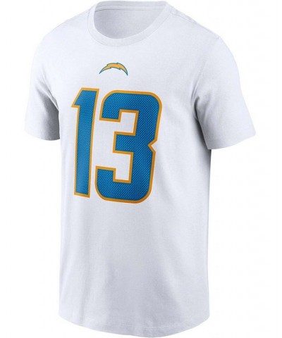 Men's Keenan Allen White Los Angeles Chargers Player Name and Number T-shirt $20.15 T-Shirts