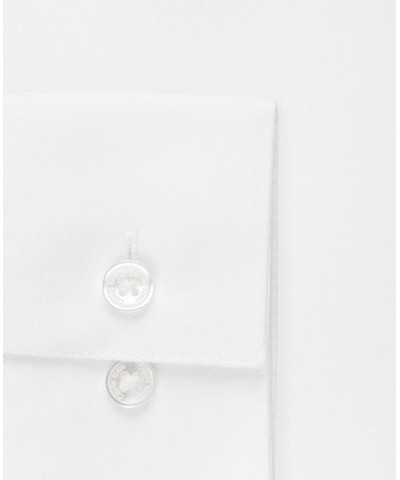 Men's Slim-Fit Non-Iron Performance Spread Collar Herringbone Dress Shirt White $22.89 Dress Shirts