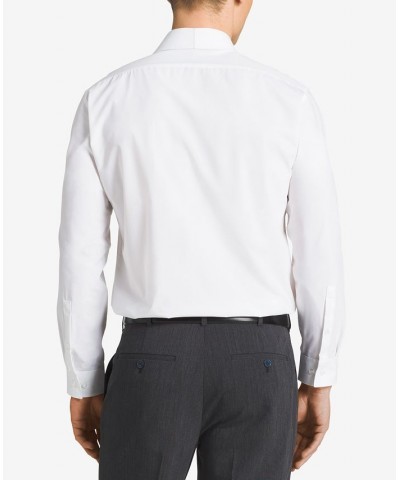 Men's Slim-Fit Non-Iron Performance Spread Collar Herringbone Dress Shirt White $22.89 Dress Shirts