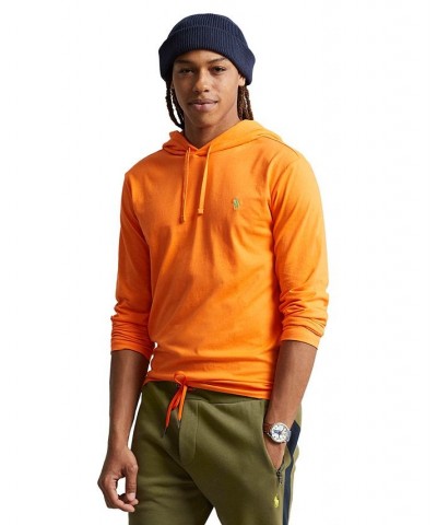 Men's Jersey Hooded T-Shirt Orange $42.14 T-Shirts