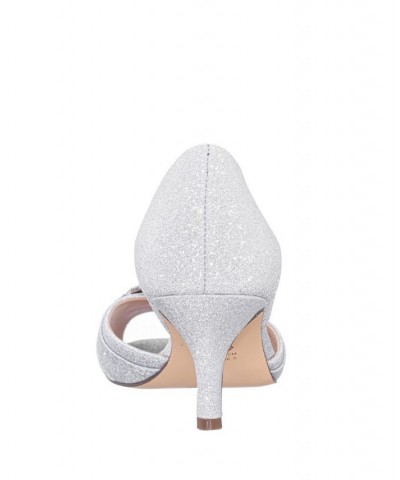 Women's Corrine Evening Pumps Silver $43.60 Shoes