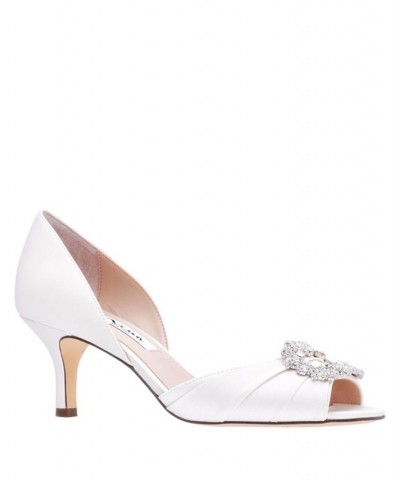 Women's Corrine Evening Pumps Silver $43.60 Shoes