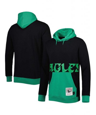 Men's Black and Midnight Green Philadelphia Eagles Big and Tall Big Face Pullover Hoodie $44.20 Sweatshirt