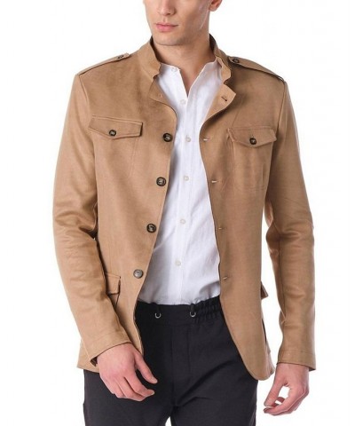 Men's Modern Safari Sport Coat Tan/Beige $76.00 Jackets