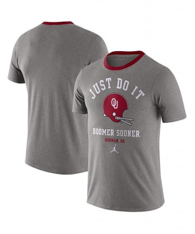Men's Heathered Gray Oklahoma Sooners Vault Helmet Team Tri-Blend T-shirt $20.51 T-Shirts