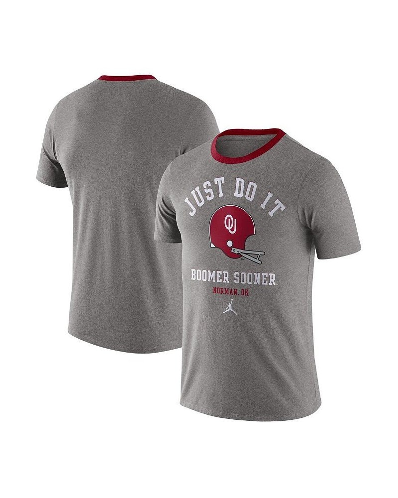 Men's Heathered Gray Oklahoma Sooners Vault Helmet Team Tri-Blend T-shirt $20.51 T-Shirts