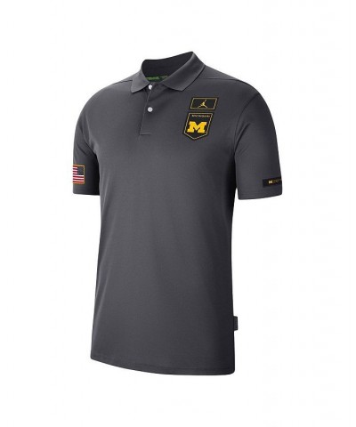 Men's Brand Anthracite, Yellow Michigan Wolverines Victory Military-Inspired Appreciation Performance Polo Shirt $32.76 Polo ...