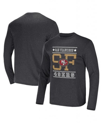 Men's NFL x Darius Rucker Collection by Heathered Charcoal Philadelphia Eagles Long Sleeve T-shirt $18.92 T-Shirts
