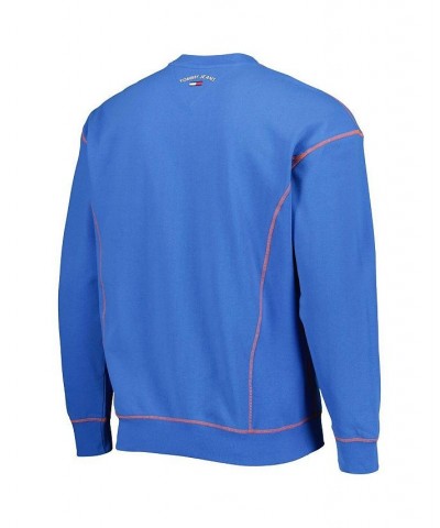 Men's Blue Oklahoma City Thunder Peter French Terry Pullover Crew Sweatshirt $28.00 Sweatshirt