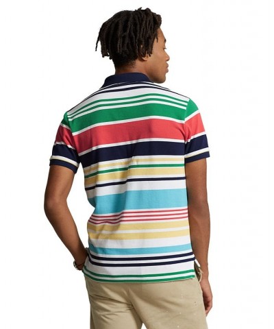 Men'a Classic-Fit Striped Mesh Polo Shirt White $41.85 Polo Shirts