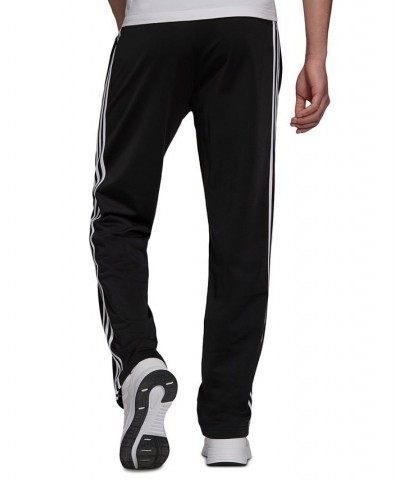 Men's Primegreen Essentials Warm-Up Open Hem 3-Stripes Track Pants Black/White $23.19 Pants