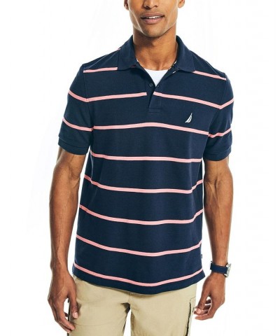 Men's Classic-Fit Striped Performance Deck Polo PD03 $32.99 Shirts