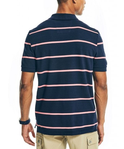 Men's Classic-Fit Striped Performance Deck Polo PD03 $32.99 Shirts