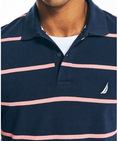 Men's Classic-Fit Striped Performance Deck Polo PD03 $32.99 Shirts