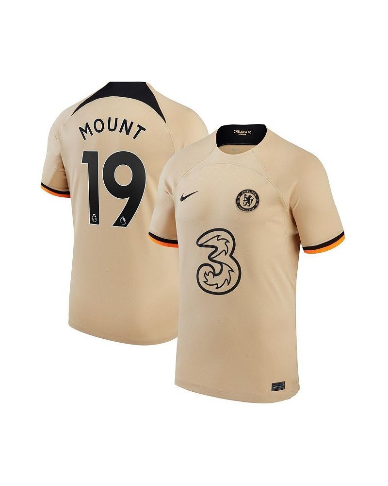 Men's Mason Mount Gold Chelsea 2022/23 Third Replica Player Jersey $53.50 Jersey