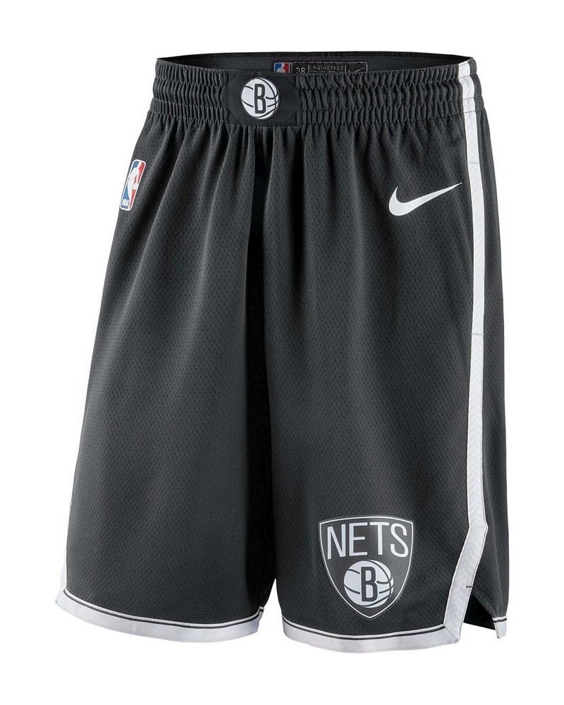 Men's Black 2019/20 Brooklyn Nets Icon Edition Swingman Shorts $37.09 Shorts