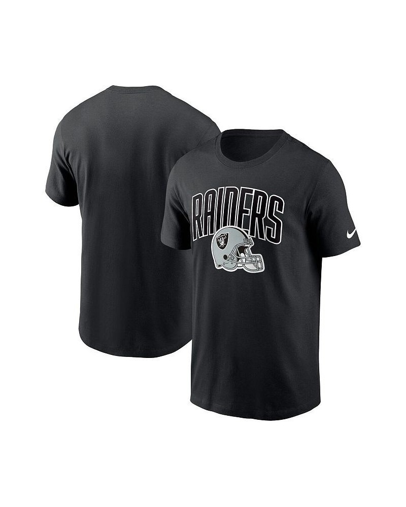 Men's Black Las Vegas Raiders Team Athletic T-shirt $18.35 T-Shirts
