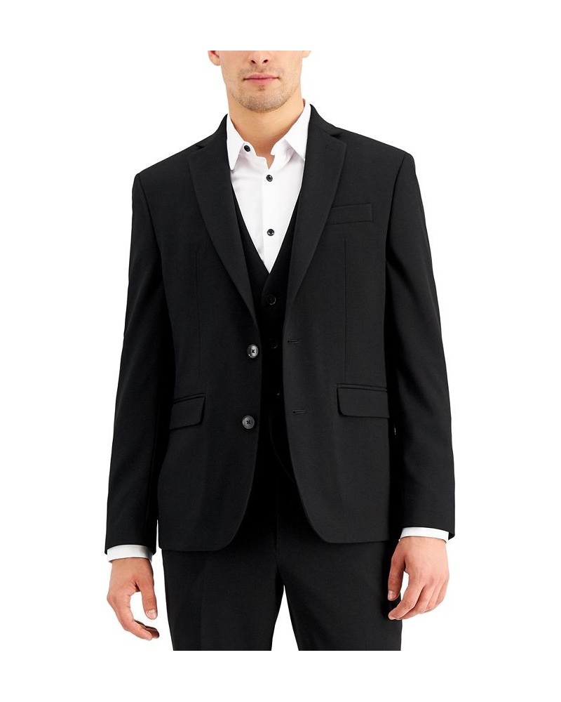 Men's Slim-Fit Black Solid Suit Jacket Black $39.08 Blazers