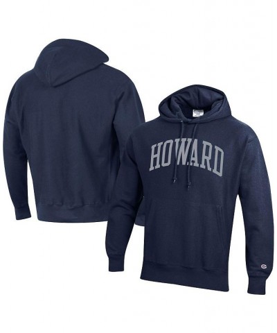 Men's Navy Howard Bison Tall Arch Pullover Hoodie $44.65 Sweatshirt