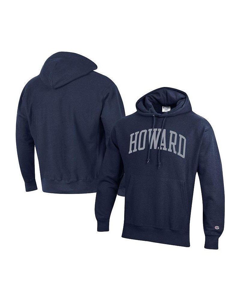 Men's Navy Howard Bison Tall Arch Pullover Hoodie $44.65 Sweatshirt