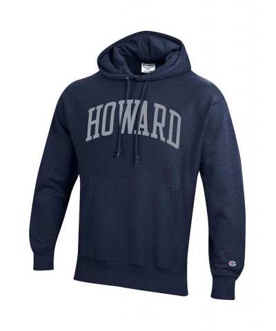 Men's Navy Howard Bison Tall Arch Pullover Hoodie $44.65 Sweatshirt