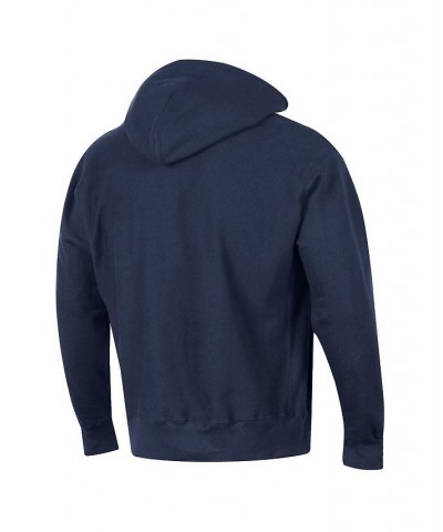 Men's Navy Howard Bison Tall Arch Pullover Hoodie $44.65 Sweatshirt