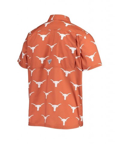 Men's Texas Orange Texas Longhorns Super Slack Tide Omni-Shade Button-Up Shirt $35.25 Shirts