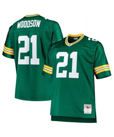 Men's Charles Woodson Green Green Bay Packers Big and Tall 2010 Retired Player Replica Jersey $54.40 Jersey