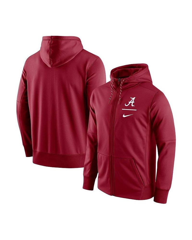 Men's Crimson Alabama Crimson Tide Logo Stack Performance Full-Zip Hoodie $48.59 Sweatshirt