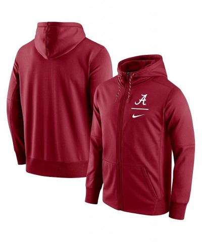 Men's Crimson Alabama Crimson Tide Logo Stack Performance Full-Zip Hoodie $48.59 Sweatshirt