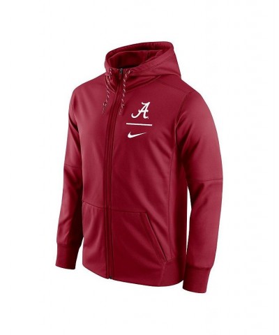 Men's Crimson Alabama Crimson Tide Logo Stack Performance Full-Zip Hoodie $48.59 Sweatshirt