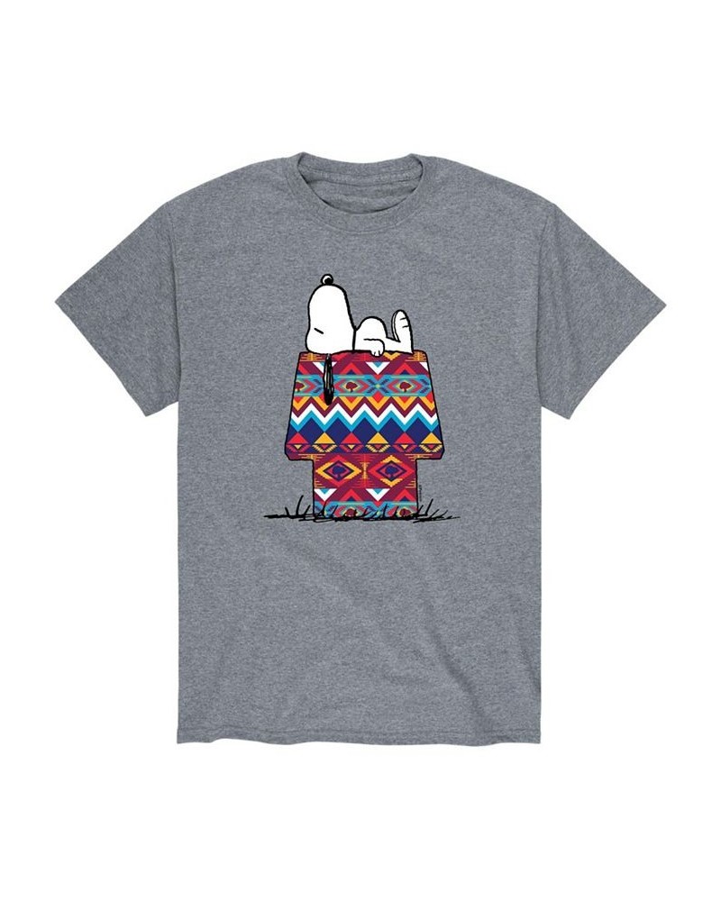 Men's Peanuts Patterned House T-Shirt Gray $20.99 T-Shirts