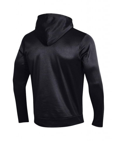Men's Black Northwestern Wildcats Logo Lockup Fleece Performance Pullover Hoodie $45.89 Sweatshirt