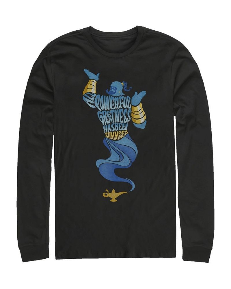 Disney Men's Aladdin all Powerful Genie, Long Sleeve T-Shirt Black $23.59 T-Shirts