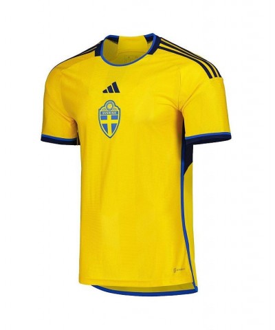 Men's Yellow Sweden National Team 2022/23 Home Replica Jersey $49.00 Jersey