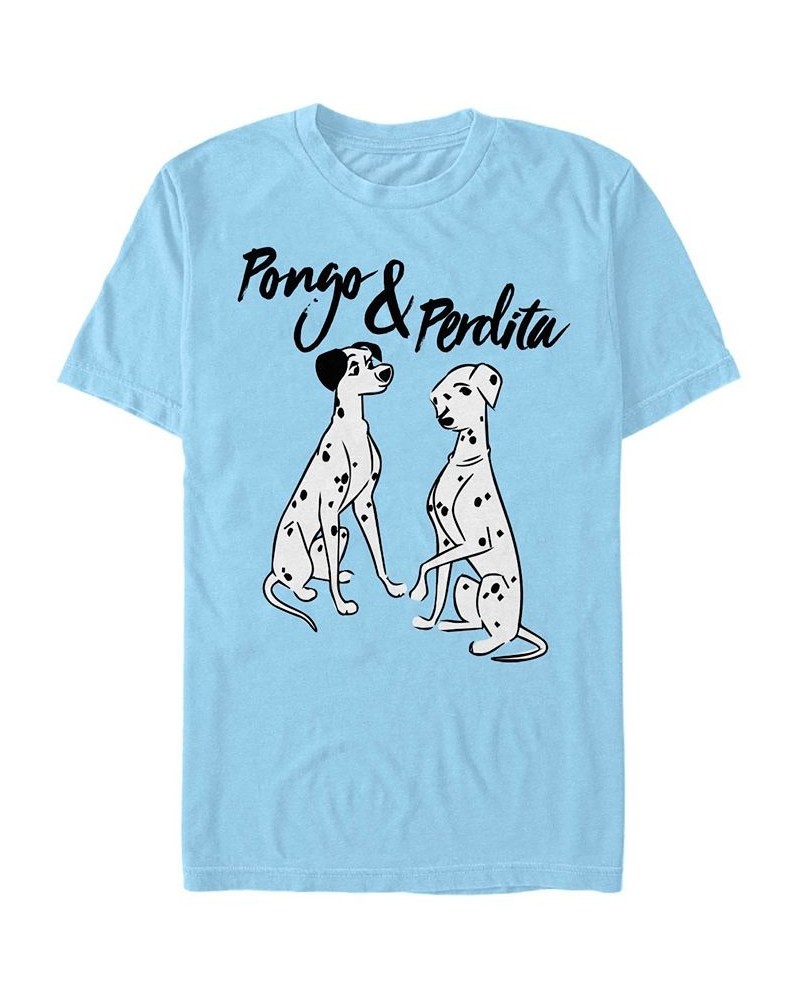 Men's Pongo Perdita Short Sleeve T-Shirt Blue $19.94 T-Shirts