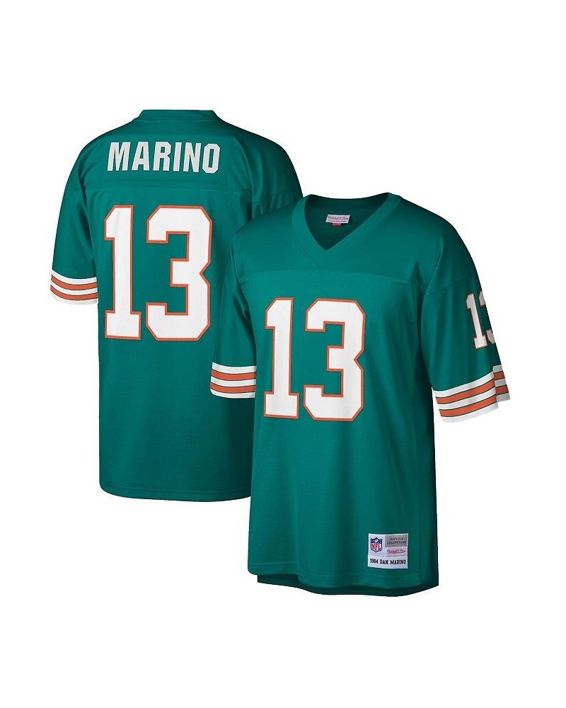 Men's Dan Marino Aqua Miami Dolphins 1984 Retired Player Legacy Replica Jersey $71.40 Jersey