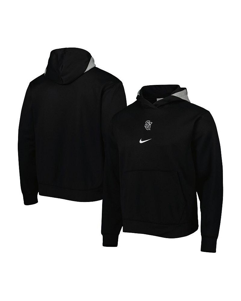 Men's Black St. John's Red Storm Spotlight Performance Pullover Hoodie $34.85 Sweatshirt