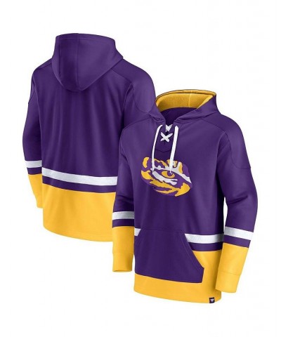 Men's Branded Purple LSU Tigers First Battle Pullover Hoodie $35.25 Sweatshirt