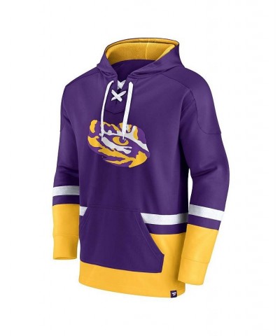 Men's Branded Purple LSU Tigers First Battle Pullover Hoodie $35.25 Sweatshirt