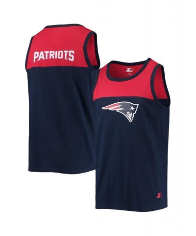 Men's Navy, Red New England Patriots Team Touchdown Fashion Tank Top $29.99 T-Shirts